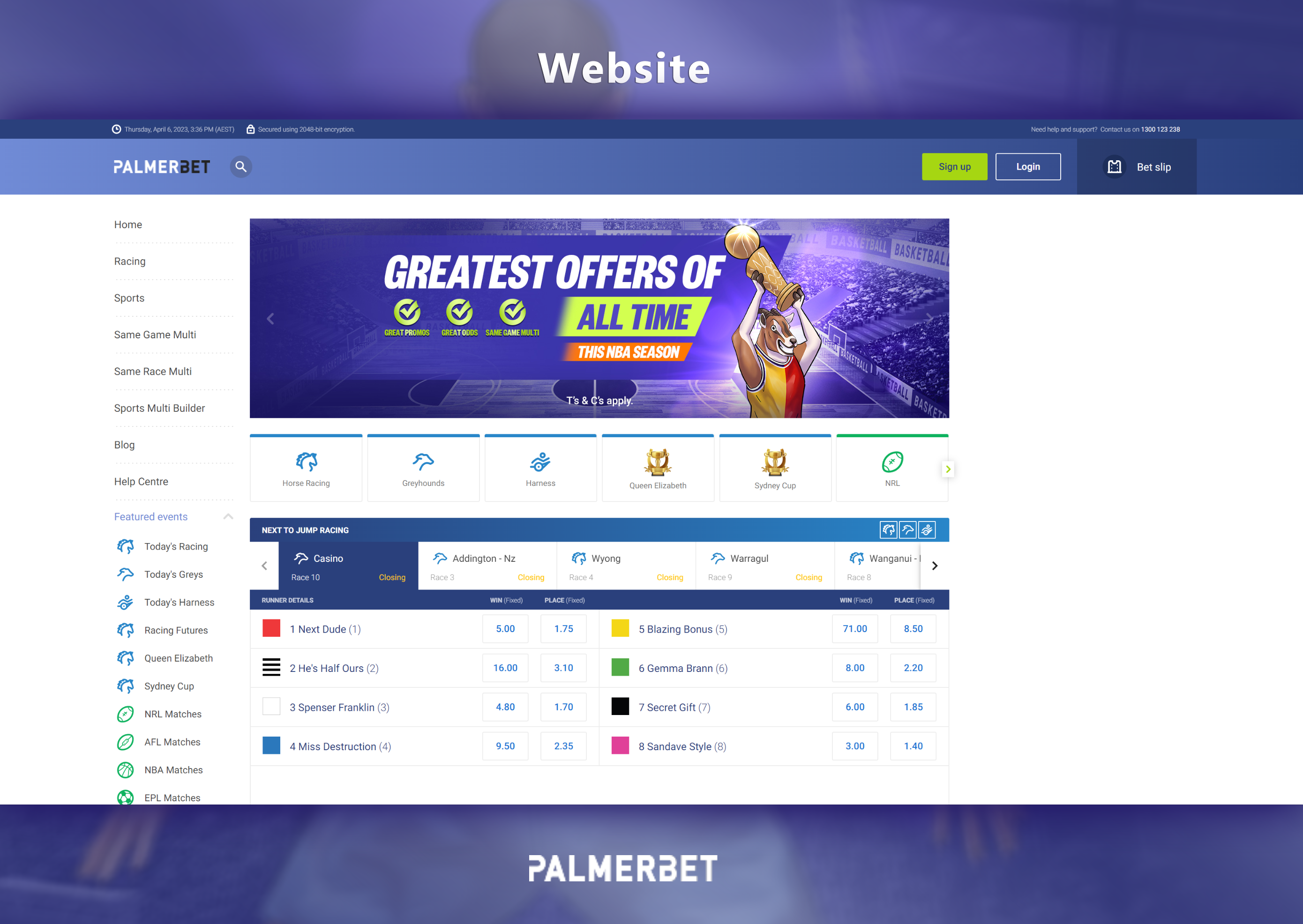 Palmerbet Website