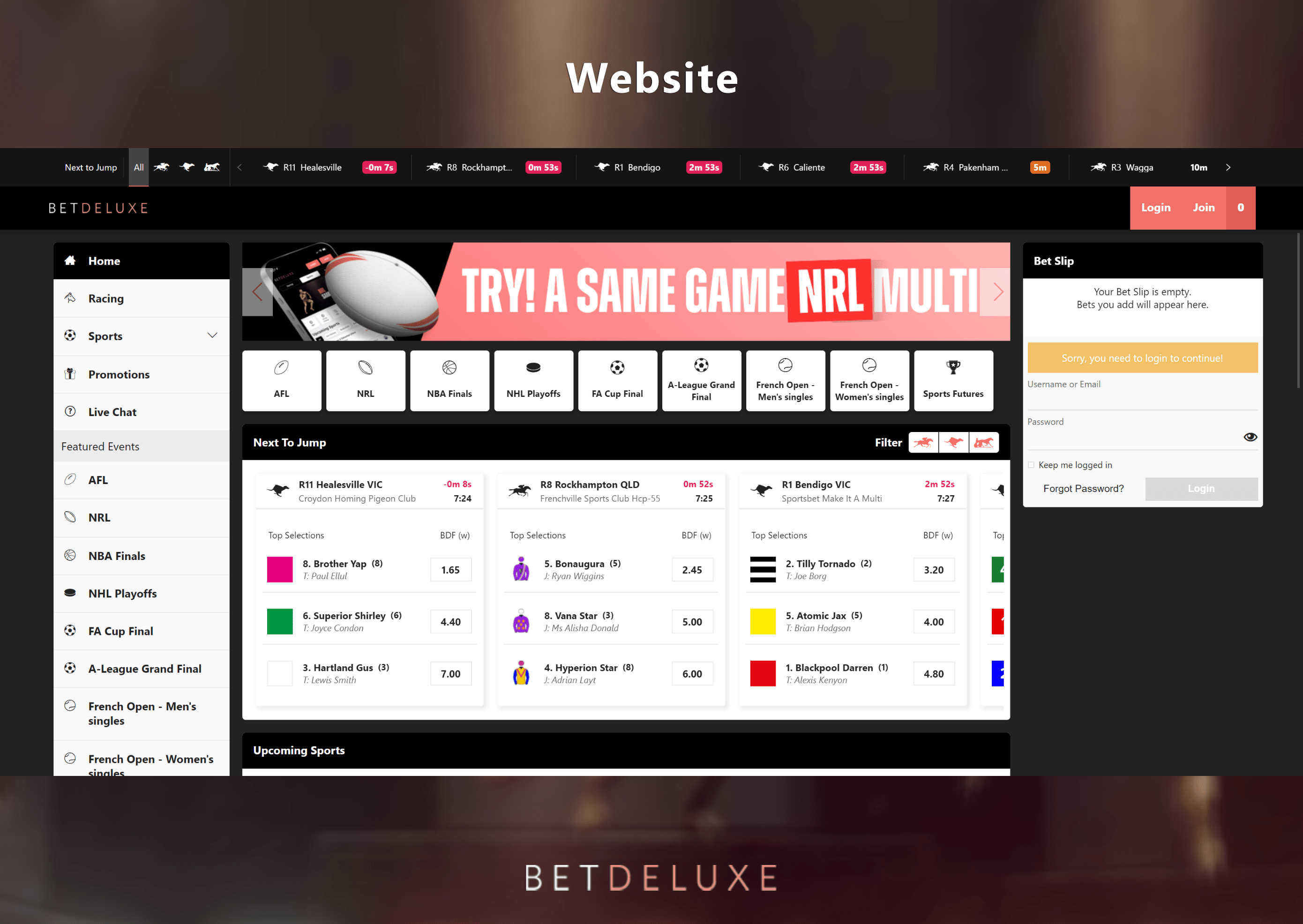 BetDeluxe Website
